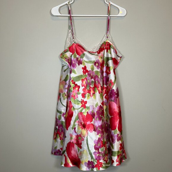 plus pink floral slip dress - Picture 2 of 2